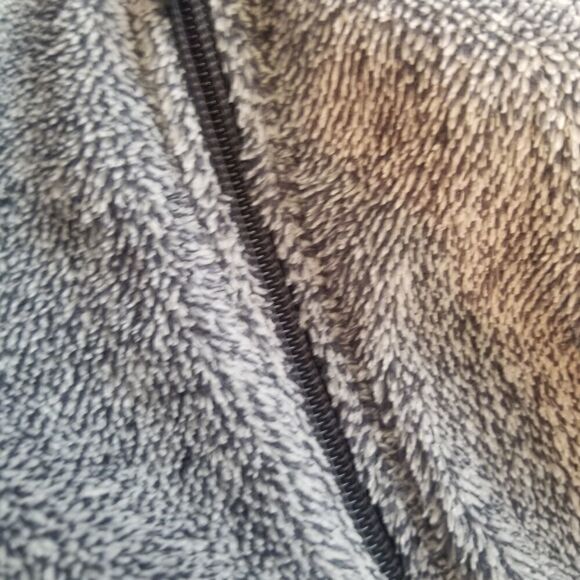 STAN HERMAN ZIP UP FLEECE JACKET. SIZE M. Grayish black. Full front zipper. - Picture 15 of 15